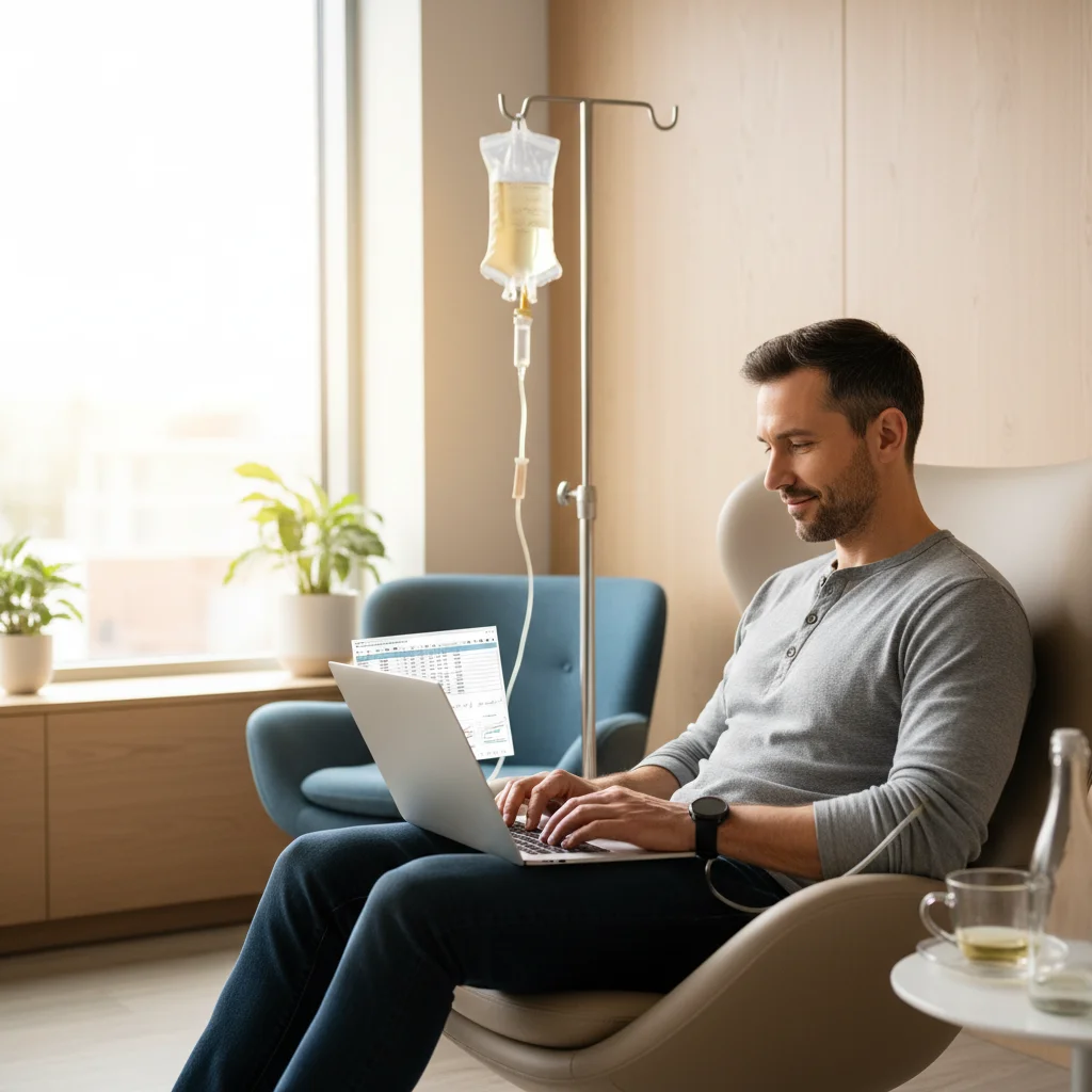 IV Drip therapy session in Austin